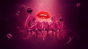Обои Candy: Губы, Надпись, Сладости, Конфета, Разное