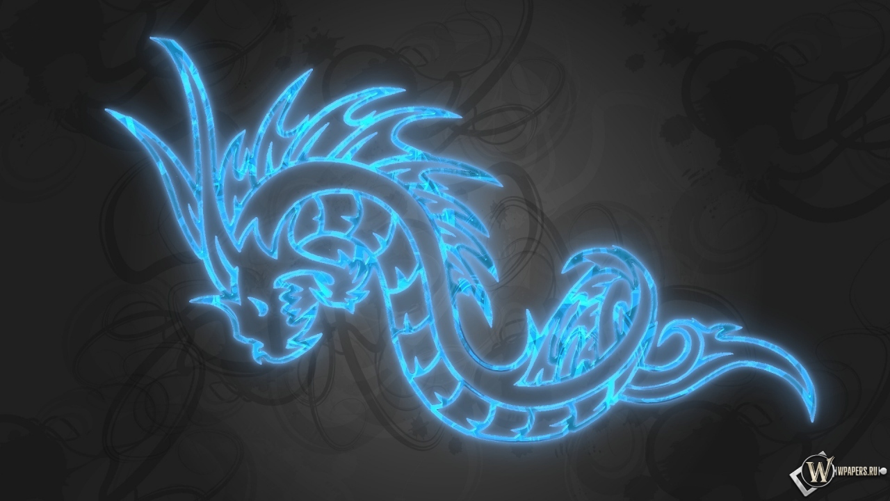 Синий дракон 1280x720