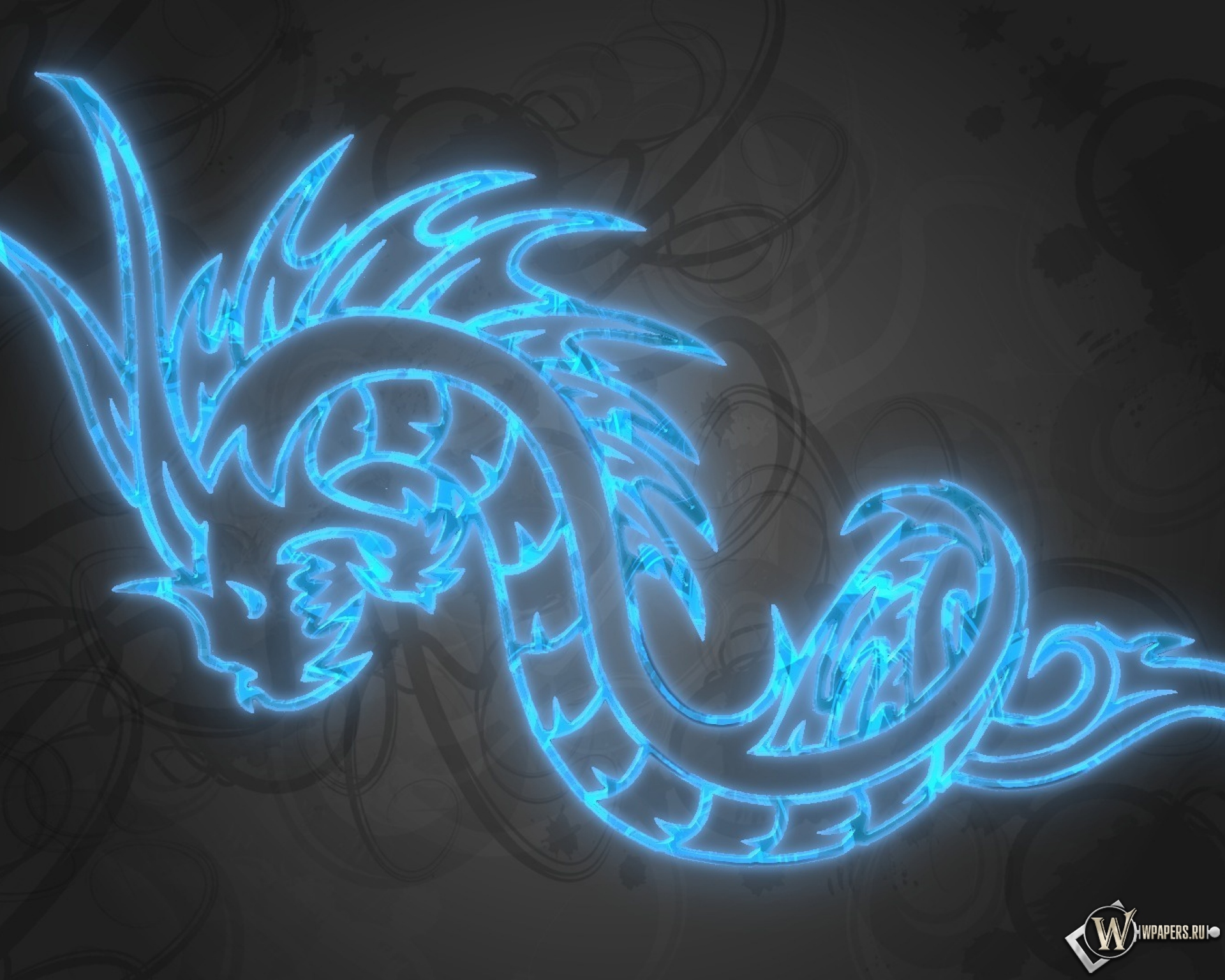 Синий дракон 1920x1536
