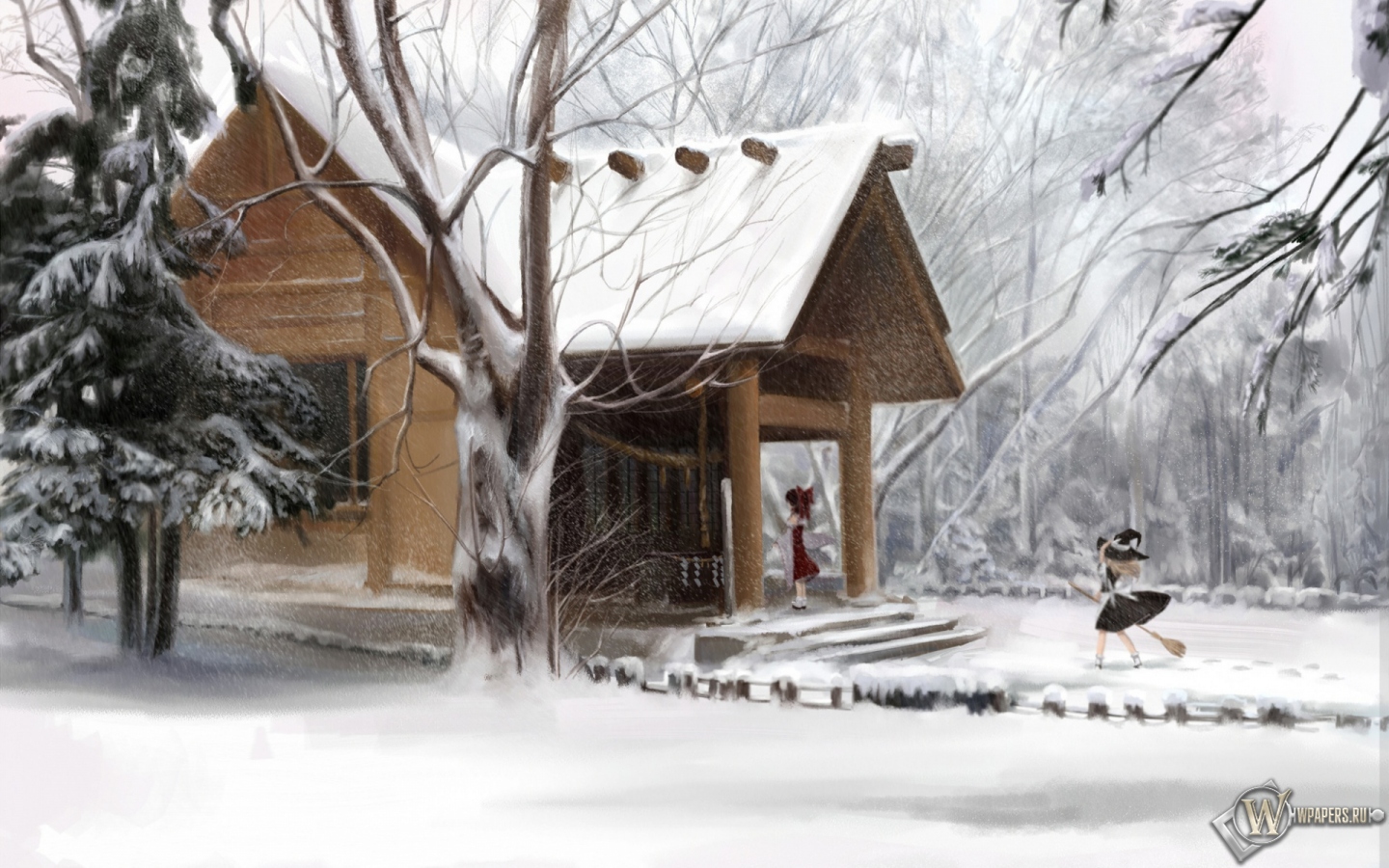 Зимний дом 1440x900