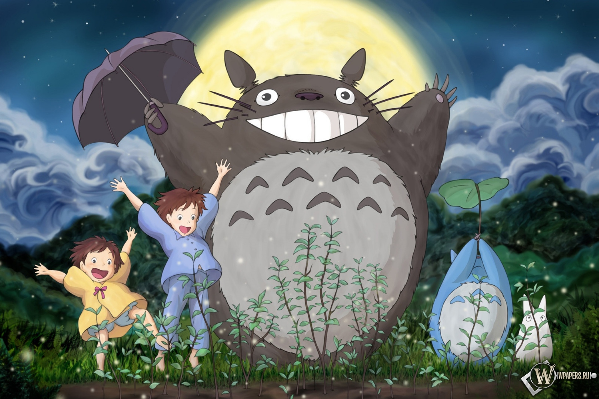 Скачать обои My Neighbor Totoro с разрешением 1920х1280 (25:16) .