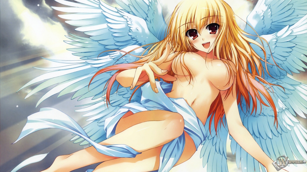 Девушка ангел 1280x720
