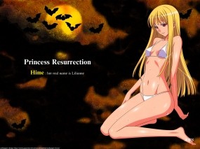 Обои Princess Resurrection : Купальник, Блондинка, Princess Resurrection, Принцессы монстров, Аниме