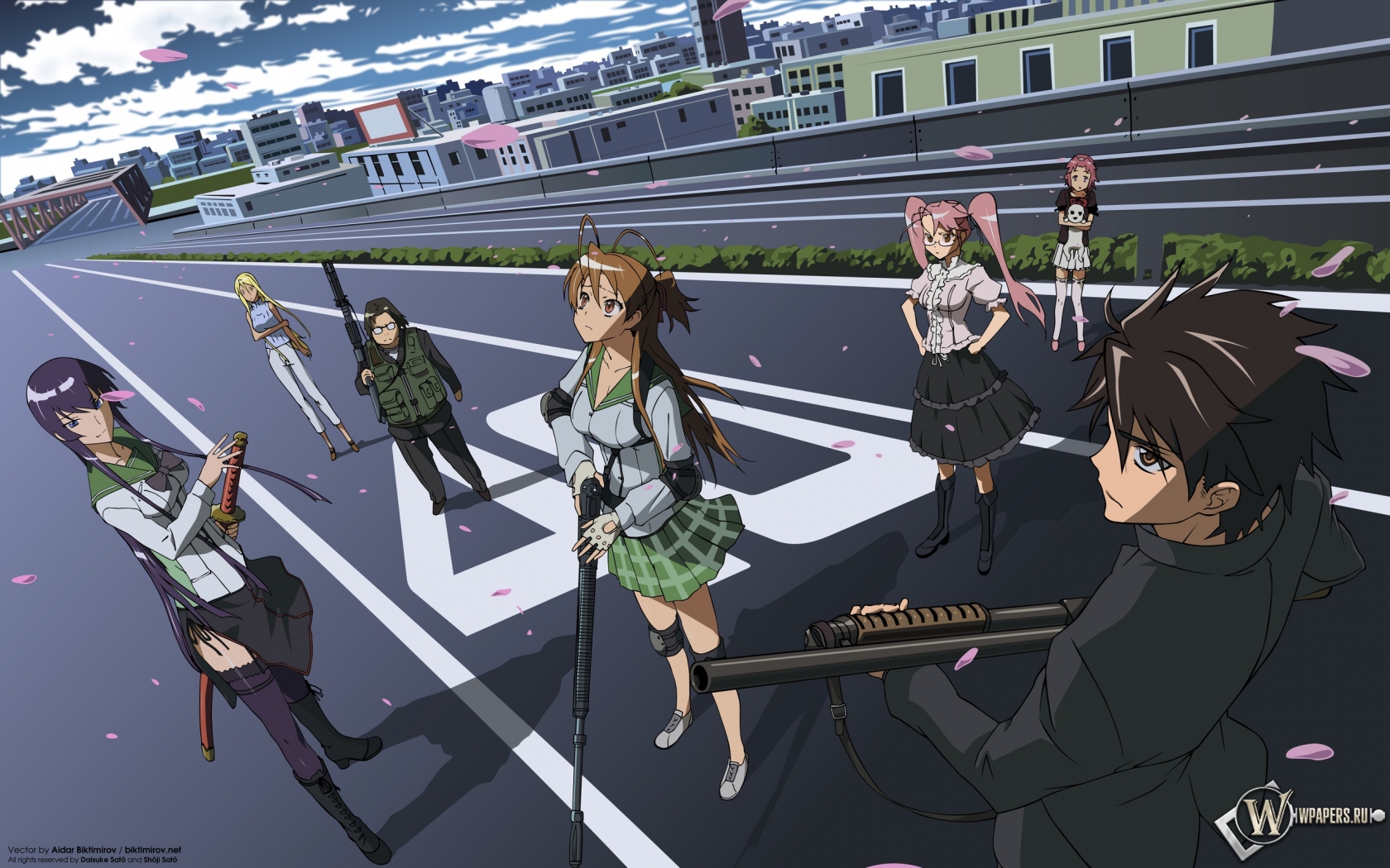 High School of the Dead 1680x1050