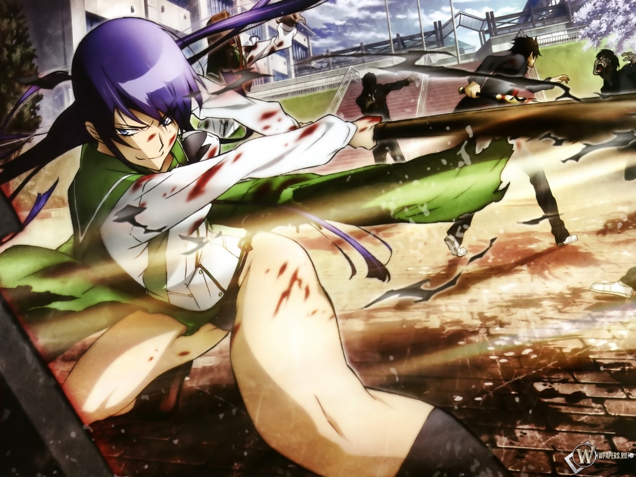 High school of the dead 1280x960