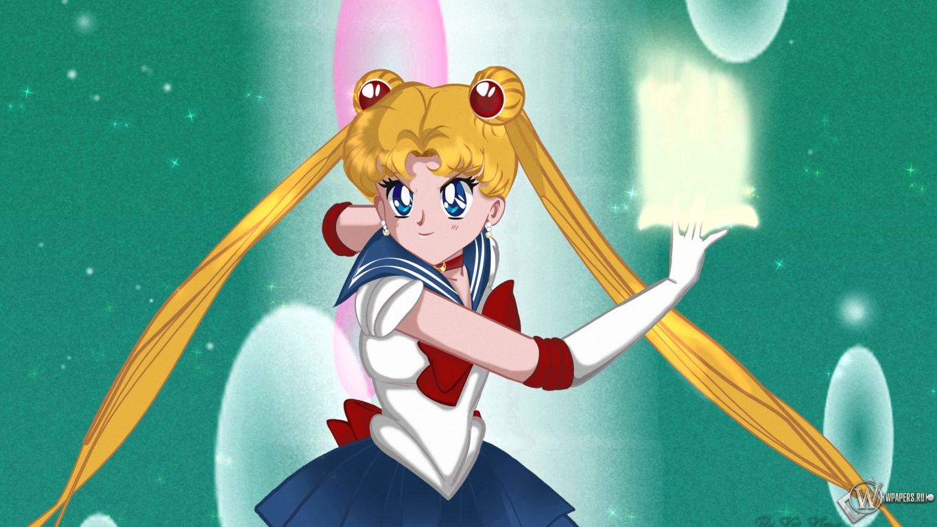 Скачать обои Sailor moon anime (Атака, Сейлор Мун, Sailor Moon) для рабочего  стола 1366х768 (16:9) бесплатно, Картинки Sailor moon anime Атака, Сейлор  Мун, Sailor Moon на рабочий стол. | WPAPERS.RU (Wallpapers).