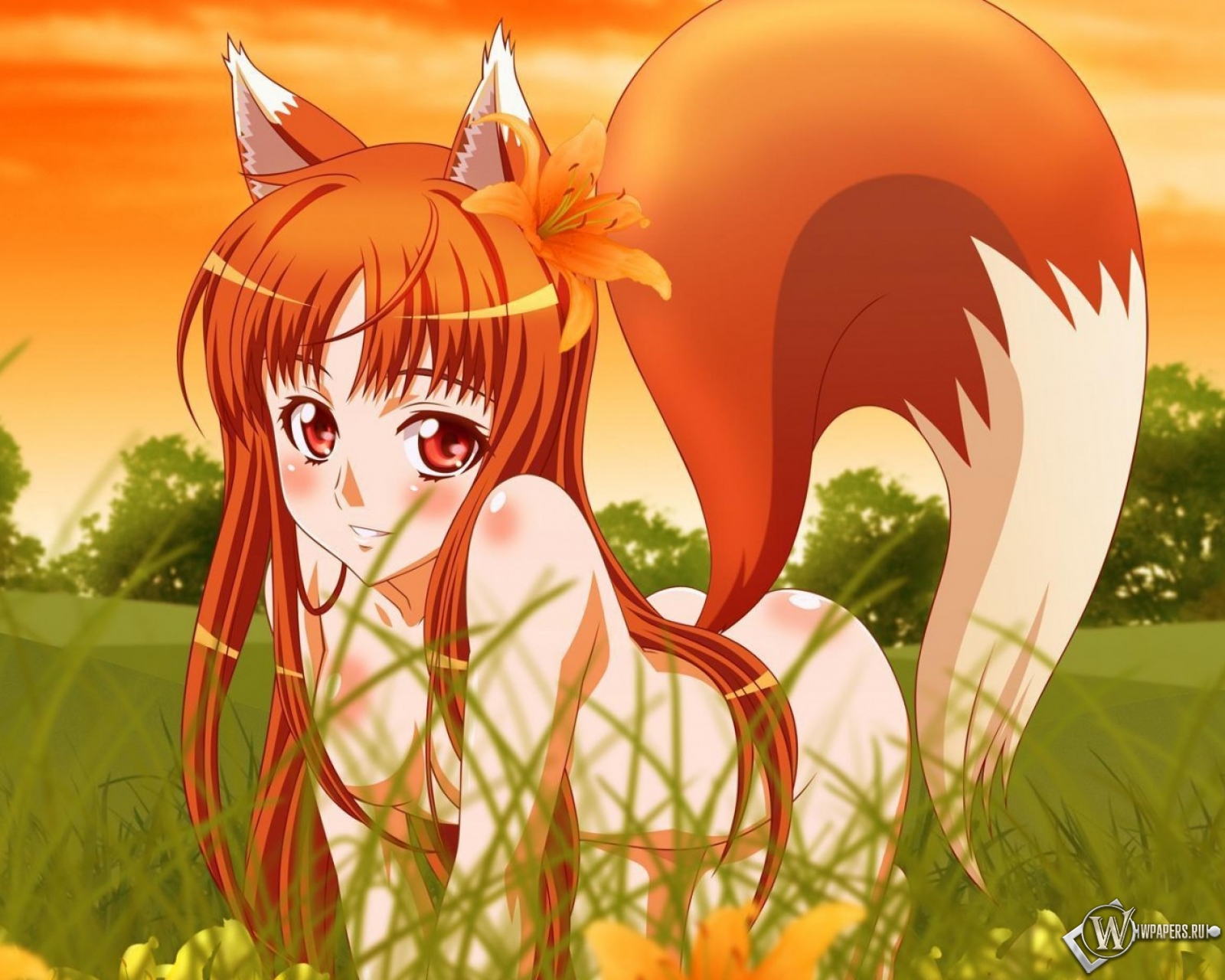 Anime fox girl 1600x1280