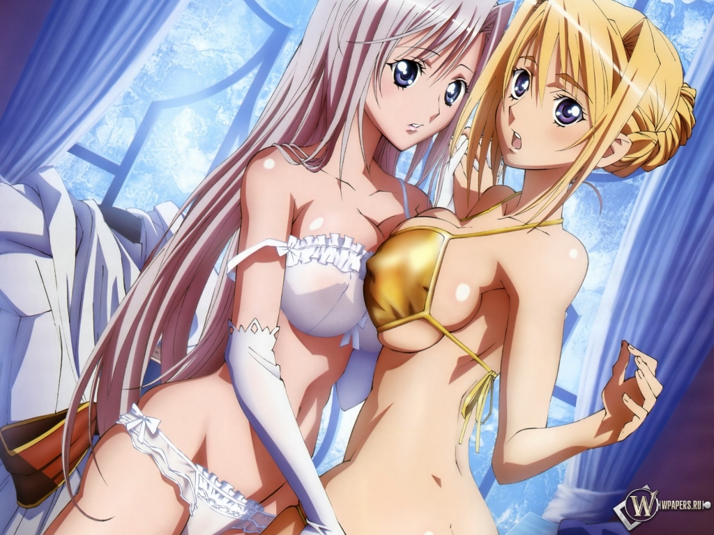 Скачать обои Аниме - Princess Lover - Любимец принцесс (Нижнее бельё,  Девушки, Удивление, Princess Lover) для рабочего стола 1024х768 (4:3)  бесплатно, Картинки Аниме - Princess Lover - Любимец принцесс Нижнее бельё,  Девушки,