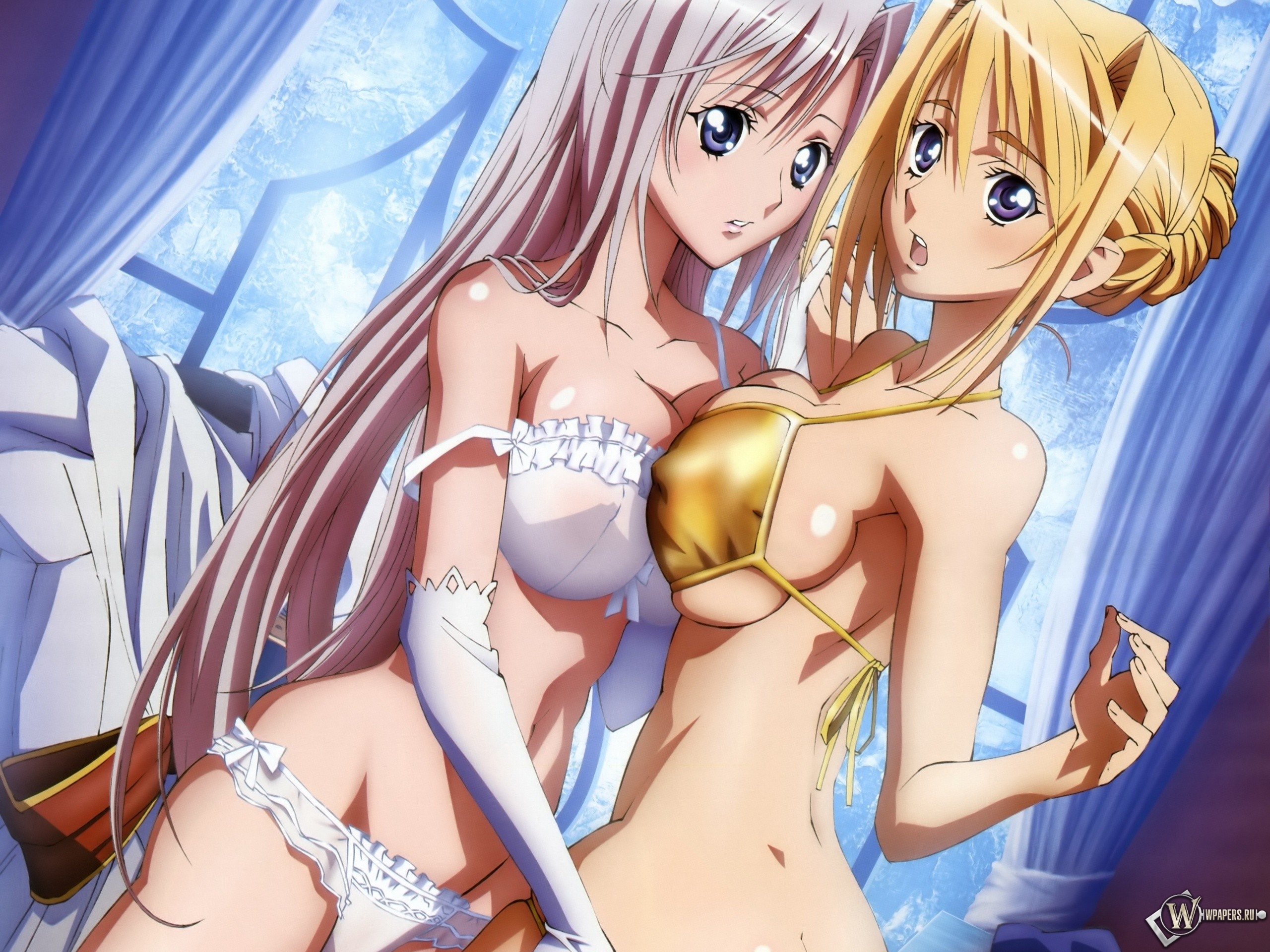 Скачать обои Аниме - Princess Lover - Любимец принцесс (Нижнее бельё,  Девушки, Удивление, Princess Lover) для рабочего стола 2560х1920 (4:3)  бесплатно, Картинки Аниме - Princess Lover - Любимец принцесс Нижнее бельё,  Девушки,