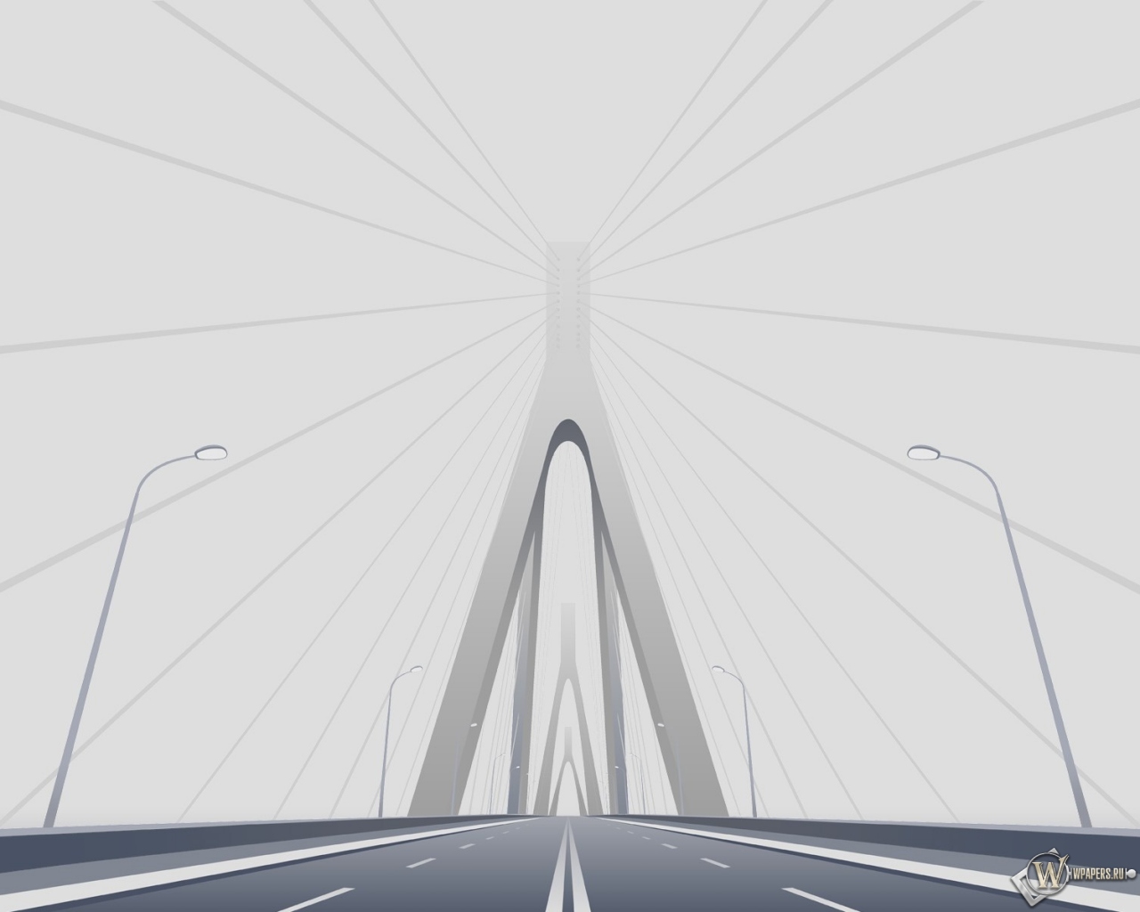 Автомобильный мост 1280x1024