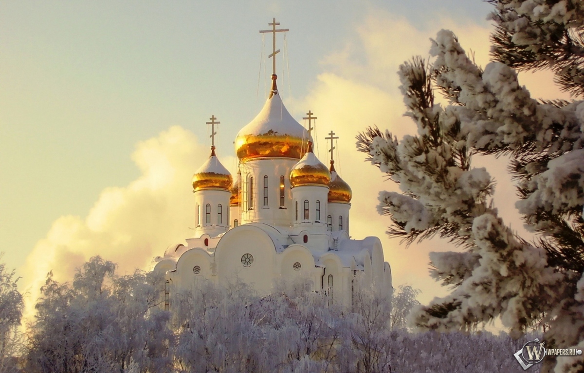 Православный храм 1200x768
