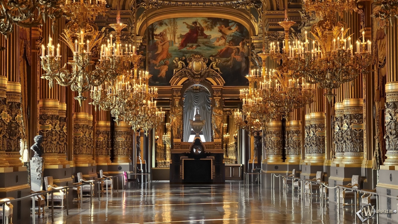 Опера Гарнье в Париже 1366x768