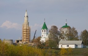 Обои Мечеть рядом с храмом: Казань, Мечеть, Храм, Церковь, Прочая архитектура