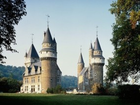 Обои Замок в Бельгии: Лес, Замок, Бельгия, Замки