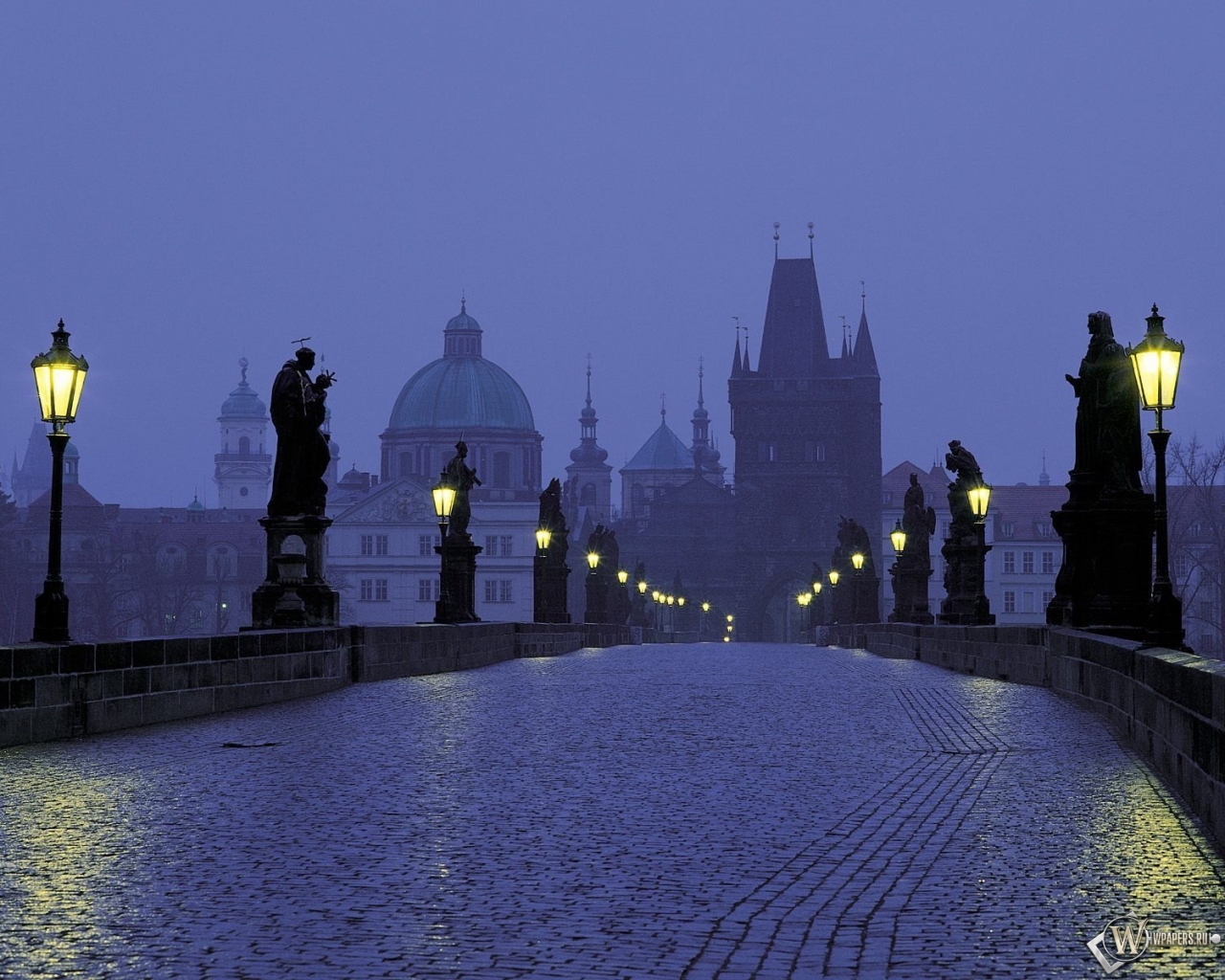 Вечерняя Прага 1280x1024