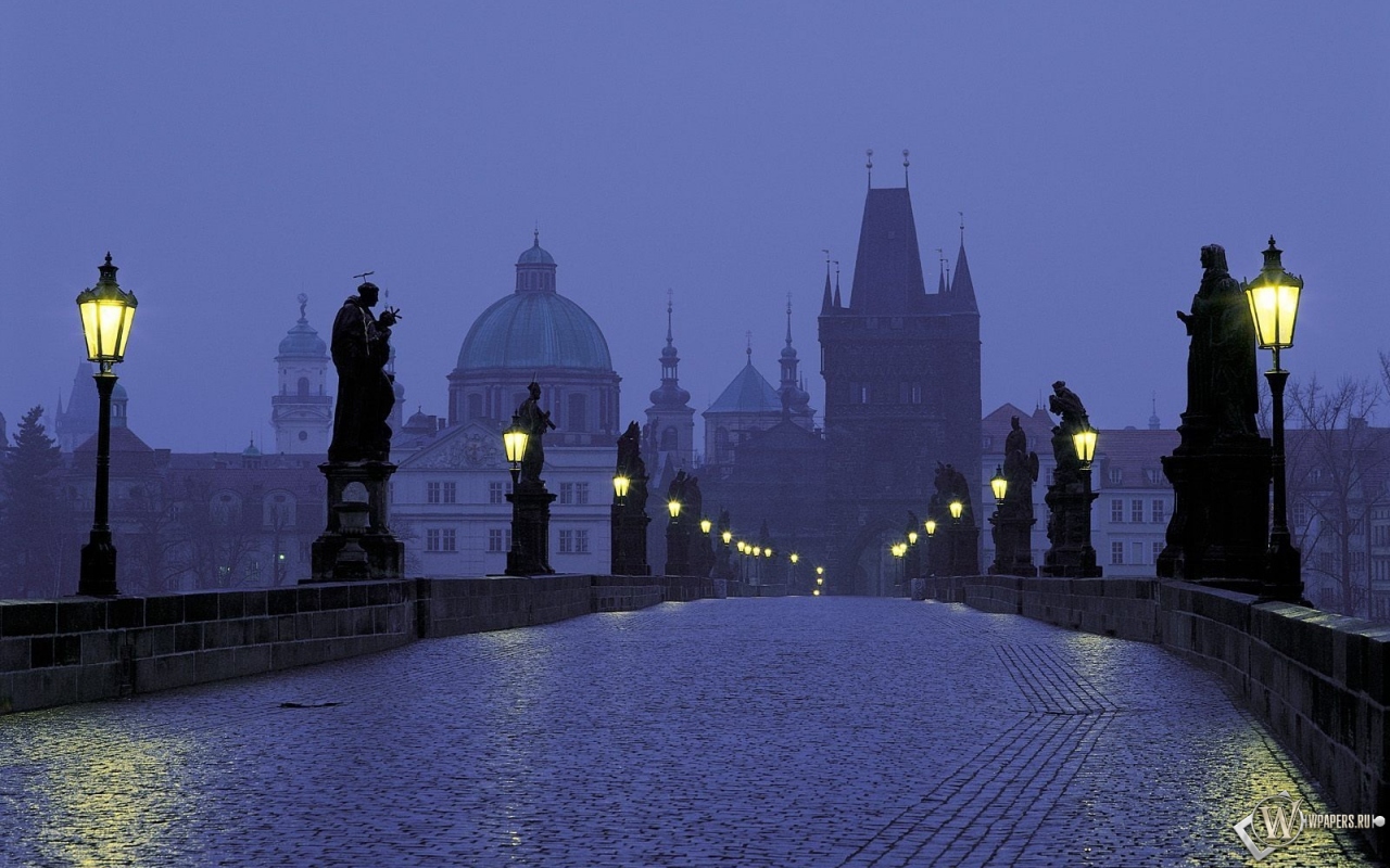 Вечерняя Прага 1280x800