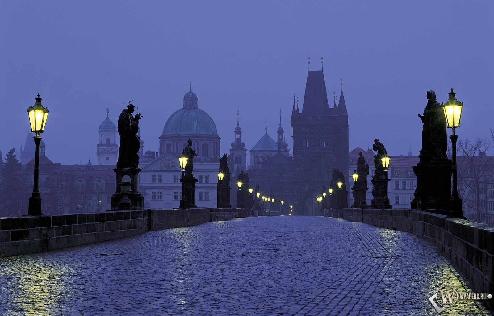 Вечерняя Прага 1600x1024