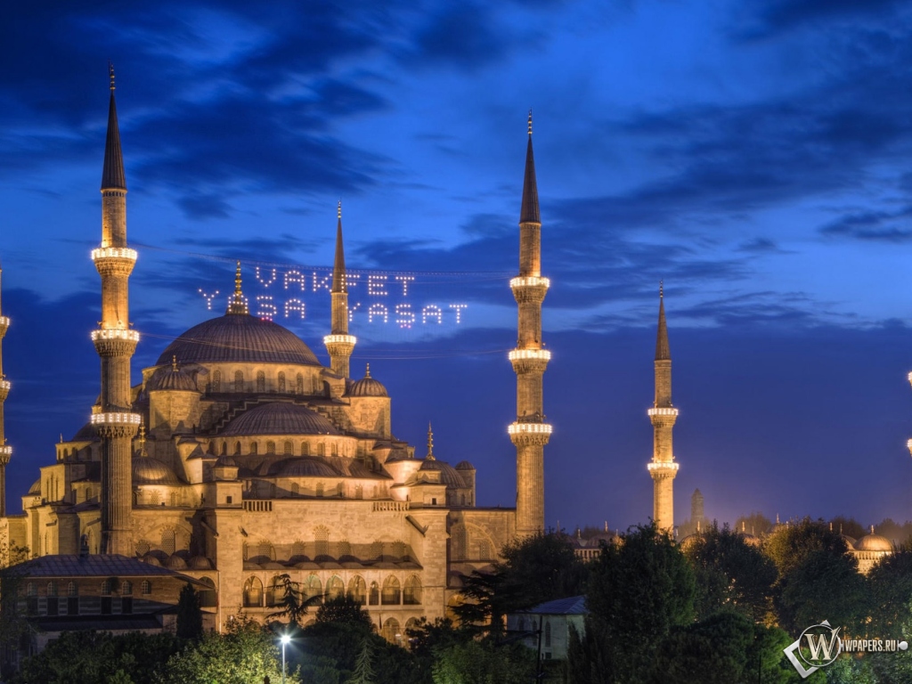 Мечеть Султана Ахмета в Стамбуле 1024x768