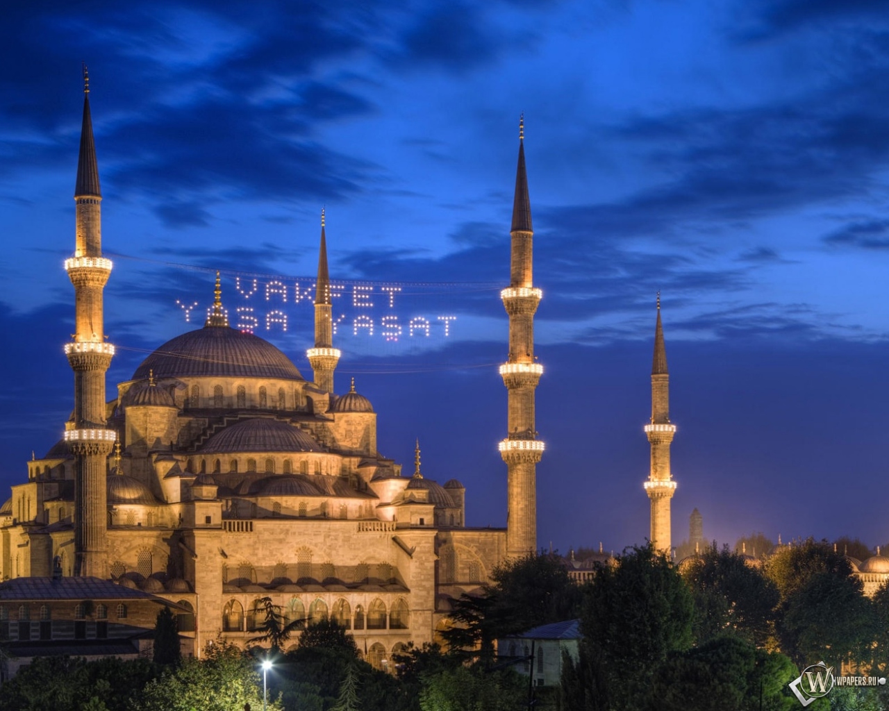 Мечеть Султана Ахмета в Стамбуле 1280x1024