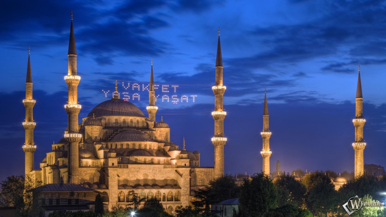 Мечеть Султана Ахмета в Стамбуле 1280x720