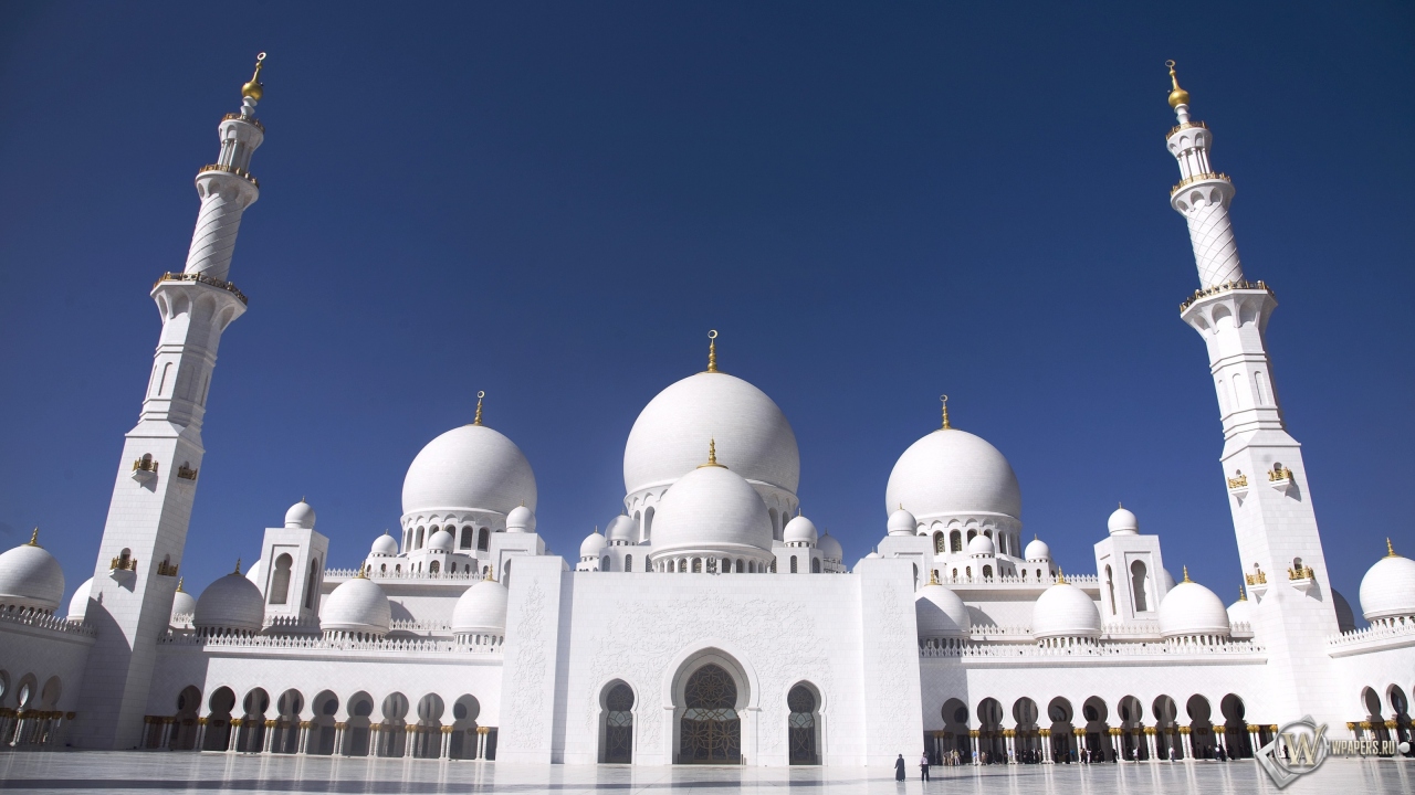 Мечеть шейха Заида в Абу-Даби 1280x720