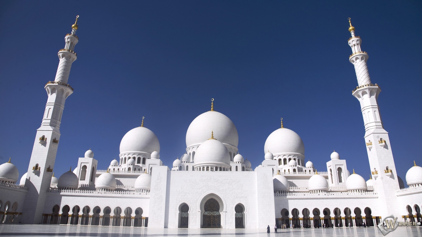 Мечеть шейха Заида в Абу-Даби 1366x768