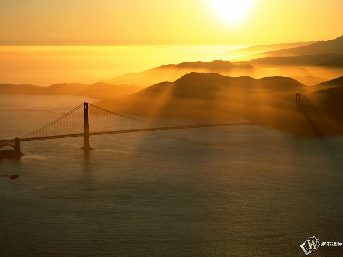 Мост Золотые ворота в Сан-Франциско 1152x864