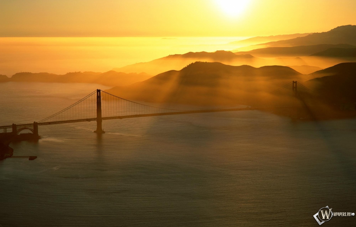 Мост Золотые ворота в Сан-Франциско 1200x768