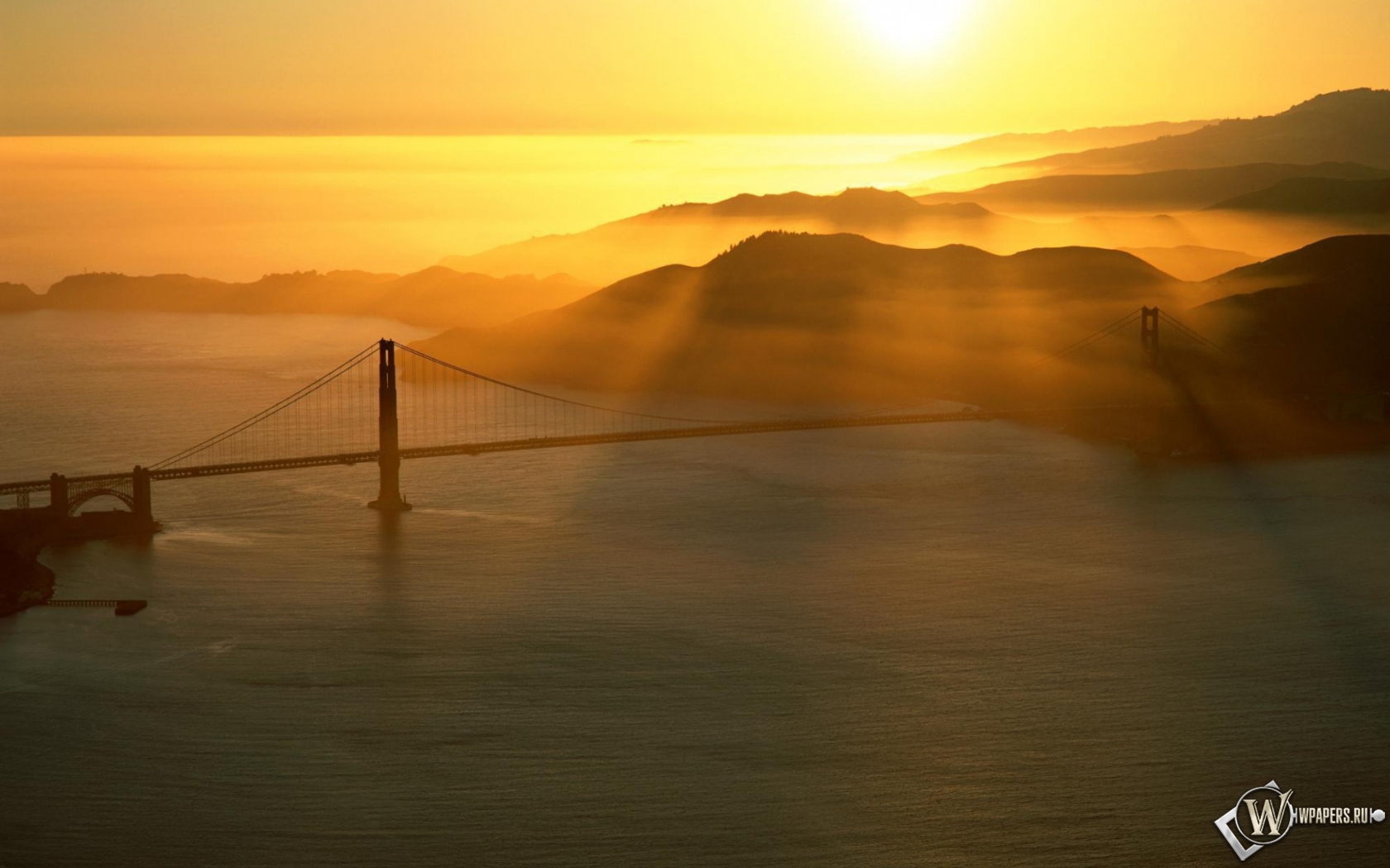 Мост Золотые ворота в Сан-Франциско 1680x1050