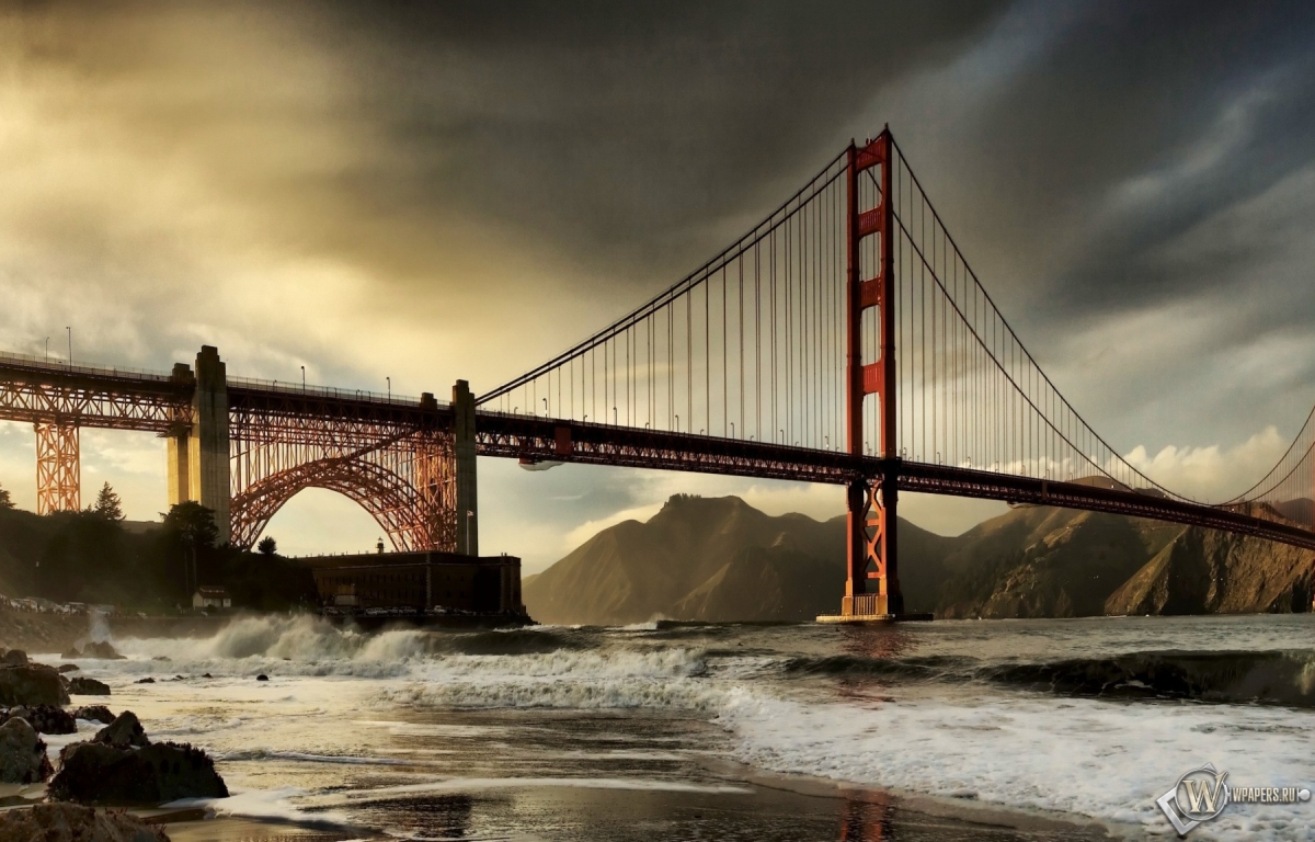 Мост Золотые ворота Сан-Франциско 1200x768