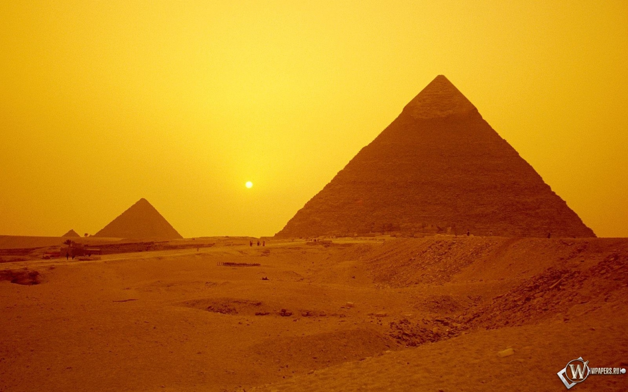 Пирамиды в Гизе 1280x800