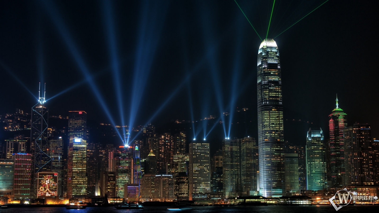 Небоскрёбы Гонконга 1600x900
