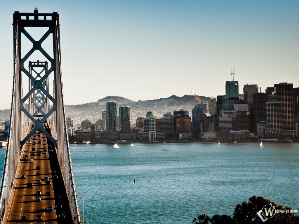 The Bay Bridge Сан-Франциско Калифорния 1024x768