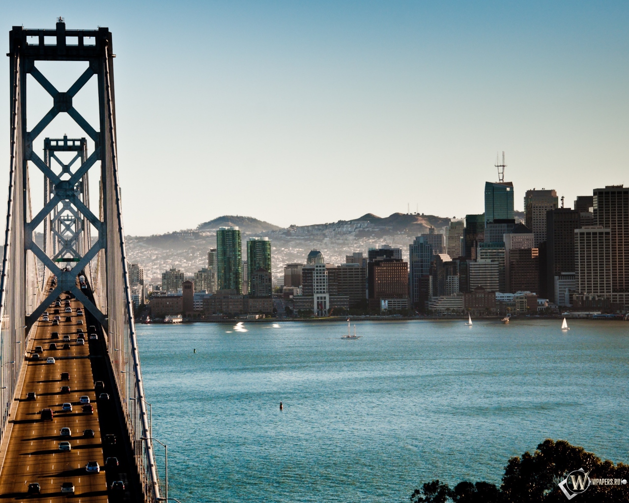 The Bay Bridge Сан-Франциско Калифорния 1280x1024