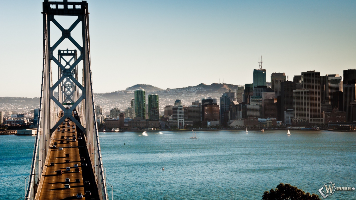 The Bay Bridge Сан-Франциско Калифорния 1366x768