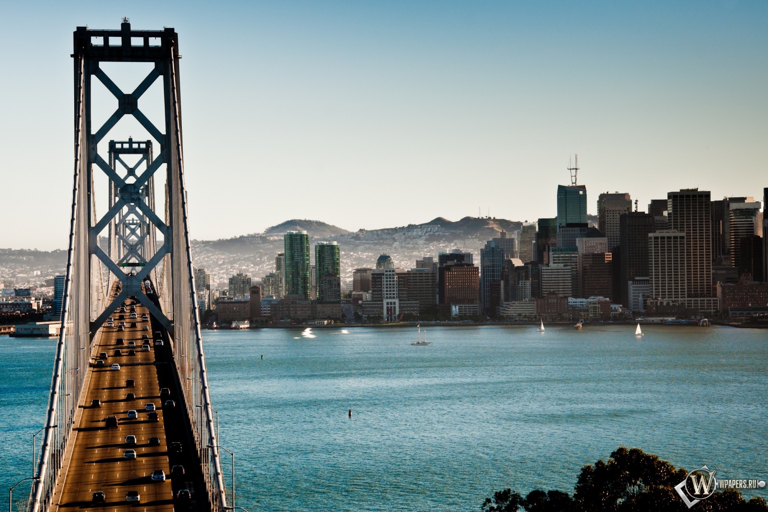The Bay Bridge Сан-Франциско Калифорния 1500x1000
