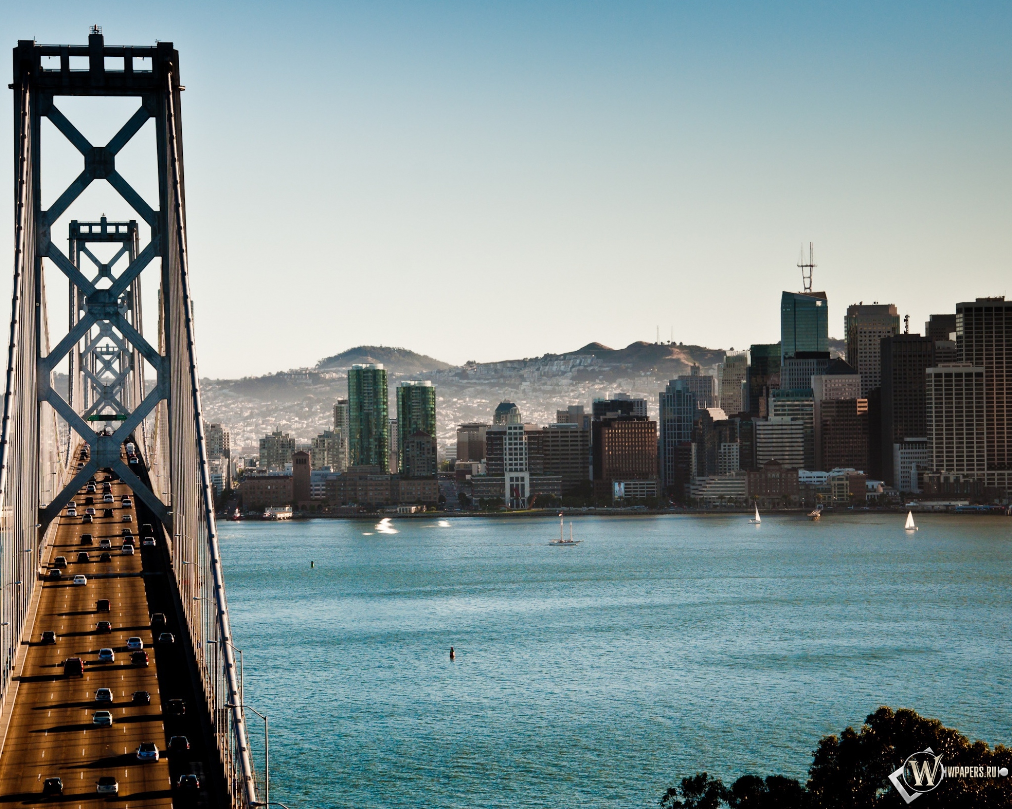 The Bay Bridge Сан-Франциско Калифорния 2048x1638