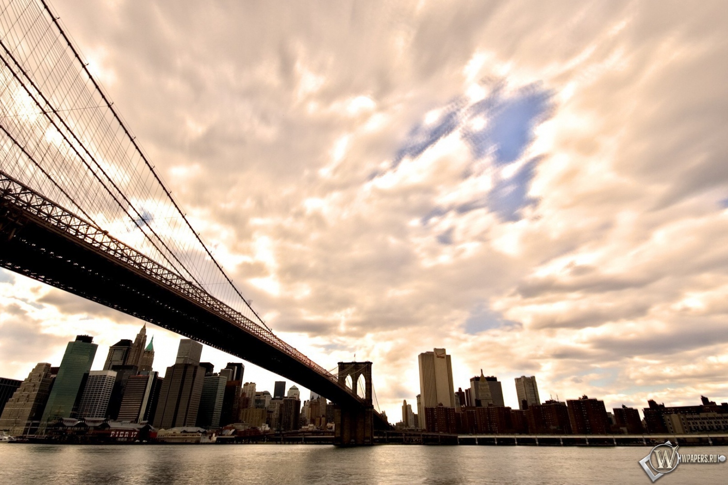 Бруклинский мост Нью-Йорк 1500x1000
