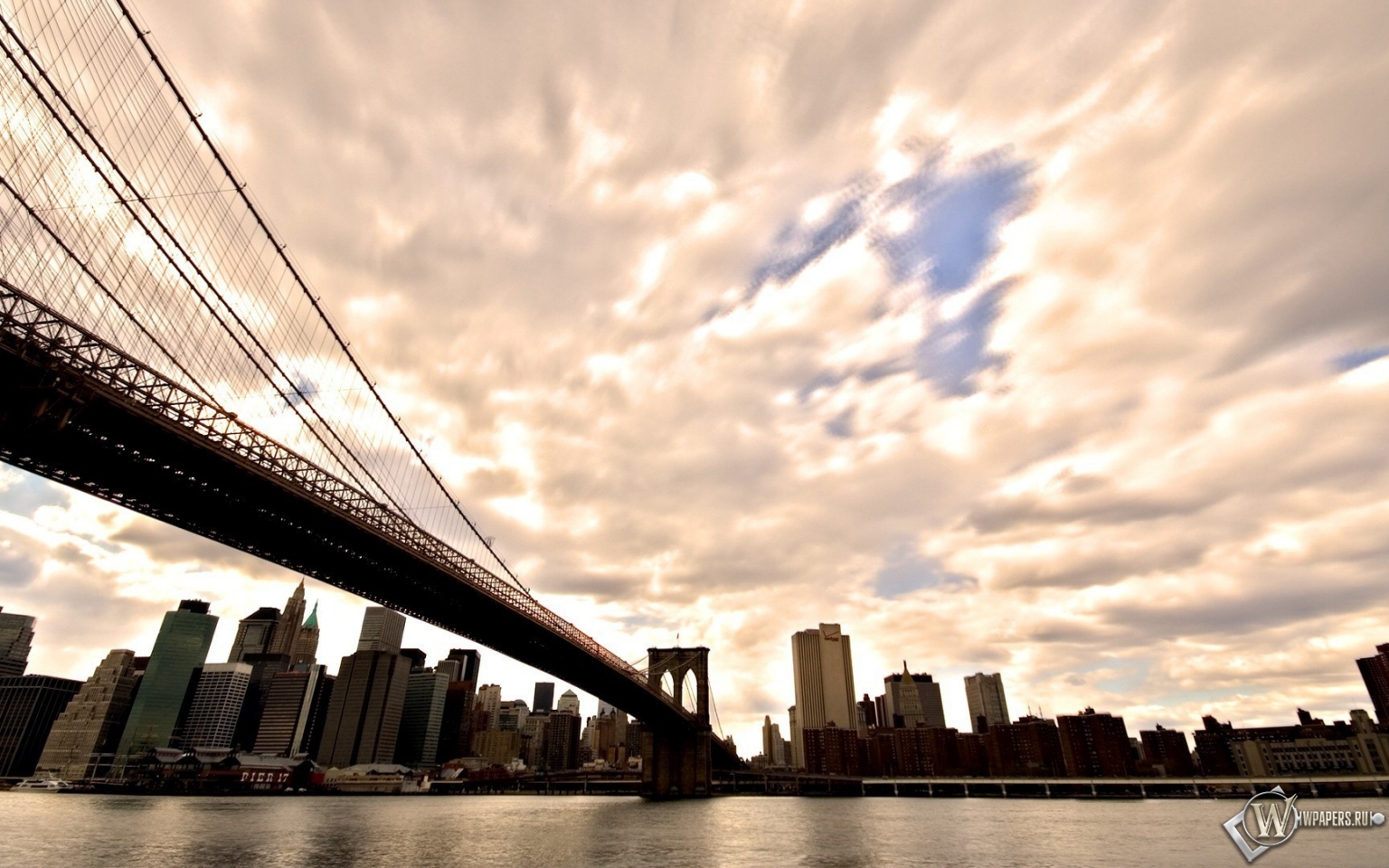 Бруклинский мост Нью-Йорк 1536x960