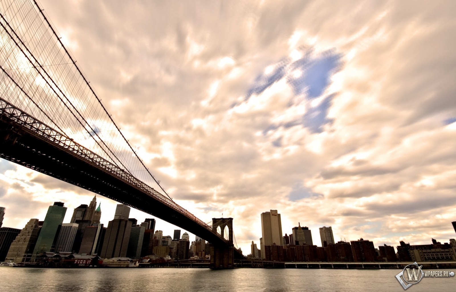 Бруклинский мост Нью-Йорк 1600x1024