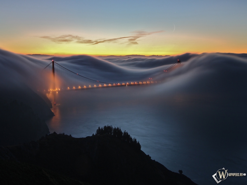 Мост Золотые ворота Сан-Франциско 1024x768
