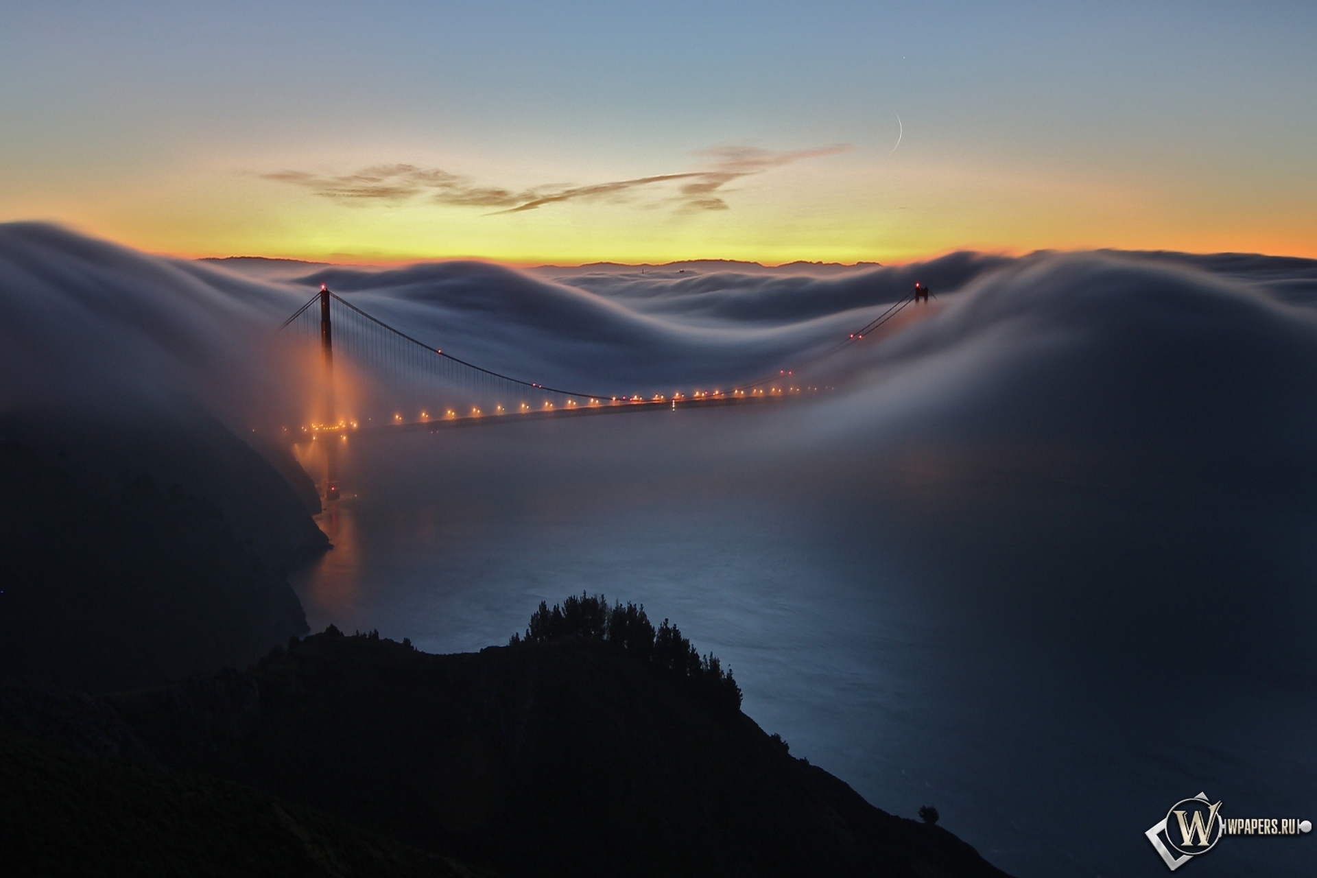 Мост Золотые ворота Сан-Франциско 1920x1280
