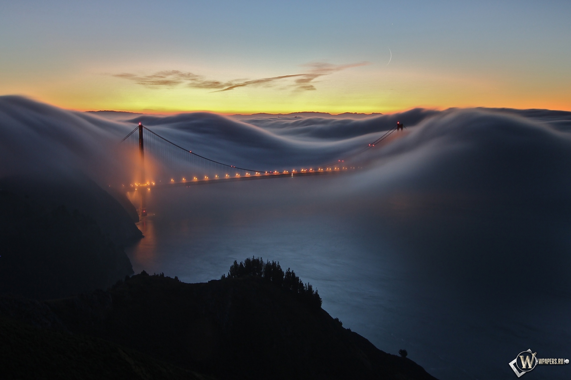 Мост Золотые ворота Сан-Франциско 2300x1530