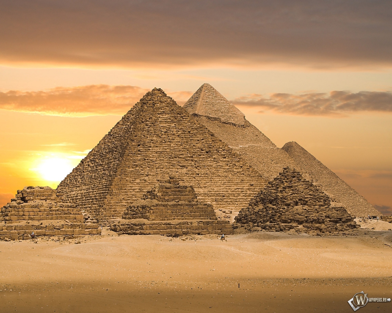 Египетские пирамиды 1280x1024