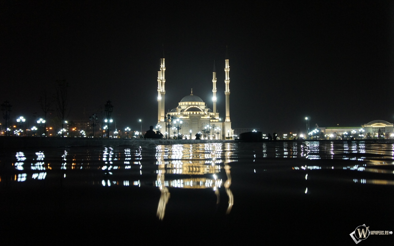 Мечеть в Грозном Чечня 1280x800
