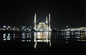 Обои Мечеть в Грозном Чечня: Мечеть, Город, Города
