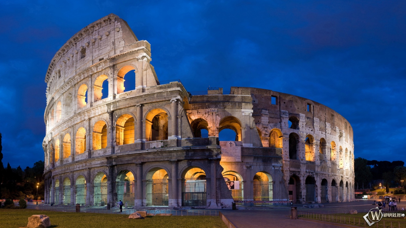 Colosseum in Rome 1366x768