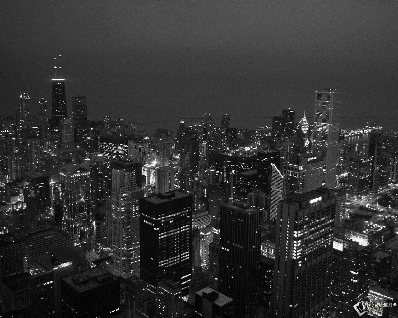 Вечерний Чикаго 1280x1024