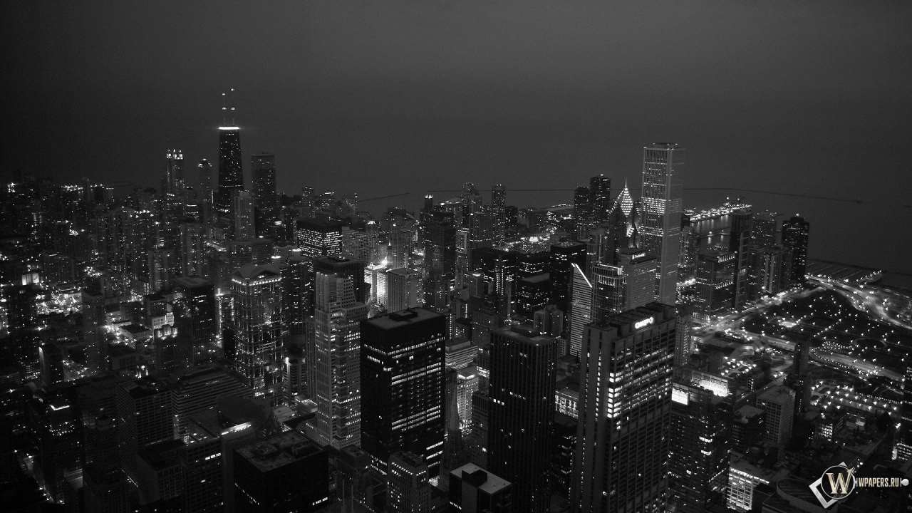 Вечерний Чикаго 1280x720