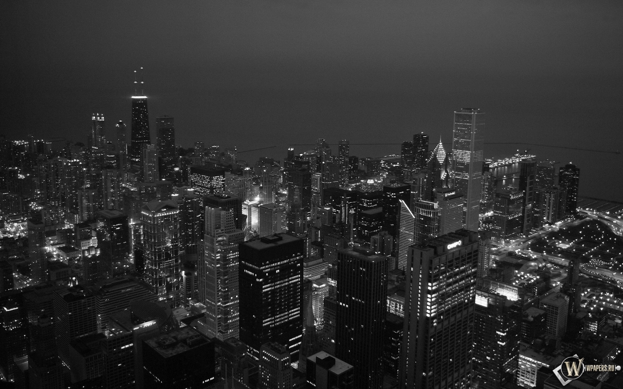 Вечерний Чикаго 1280x800